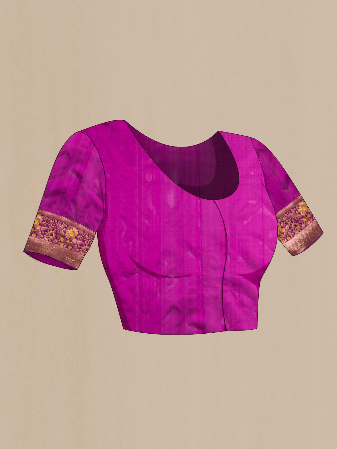 Purple Banarasi Katan Silk Saree