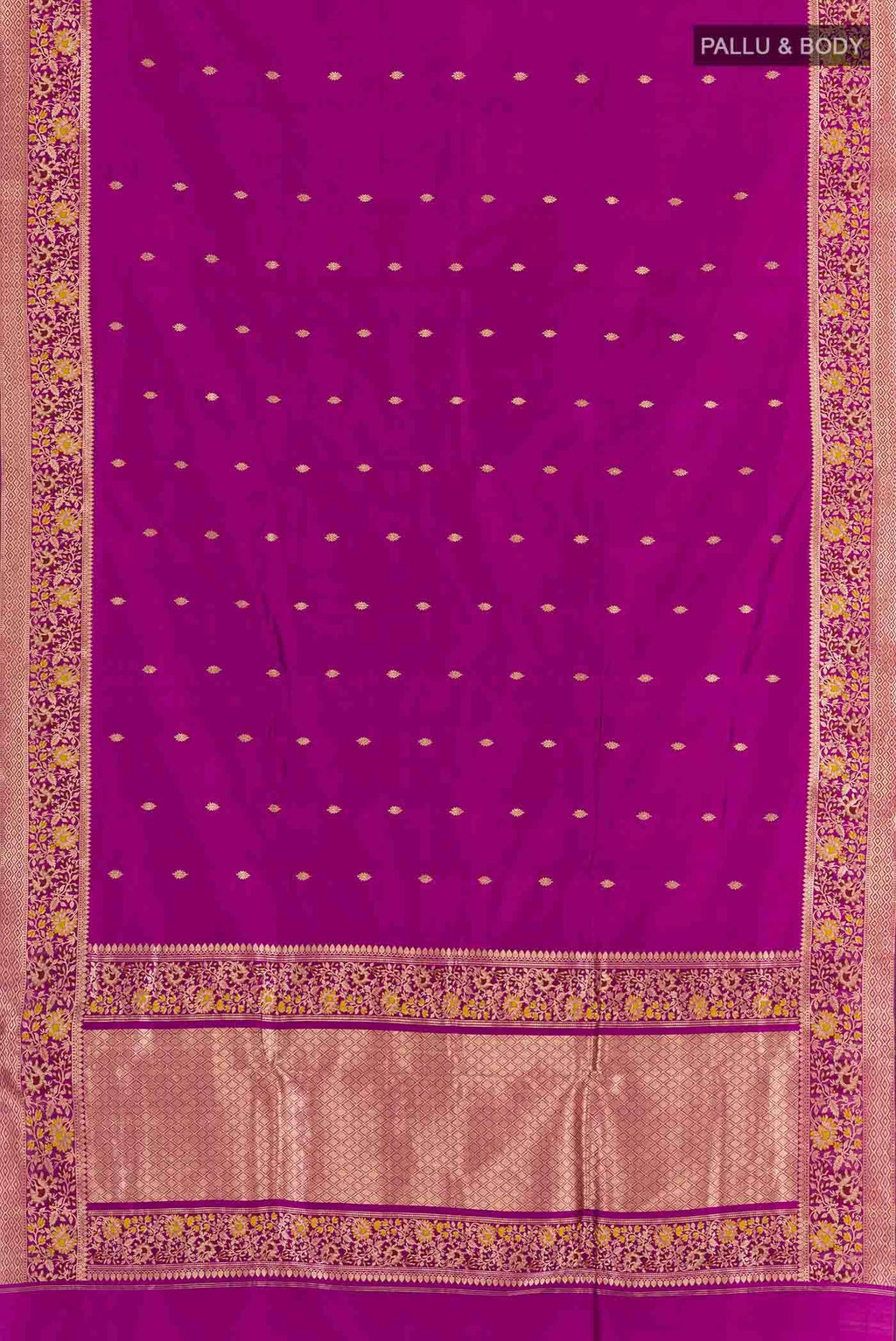 Purple Banarasi Katan Silk Saree