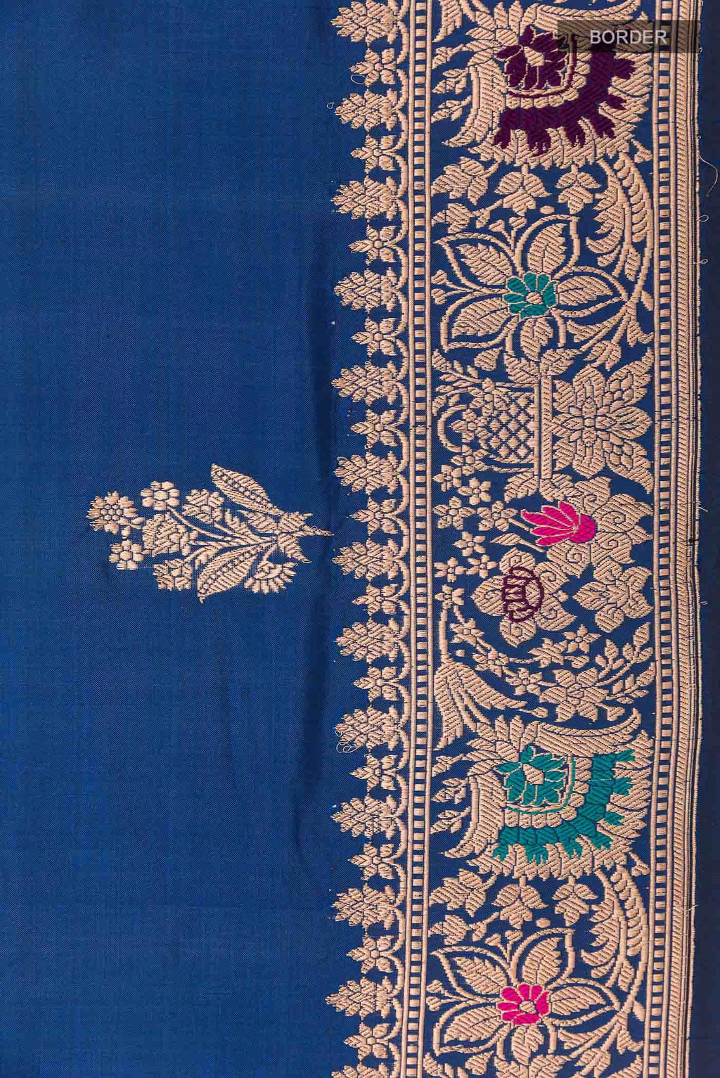 Royal Blue Banarasi Katan Silk Saree