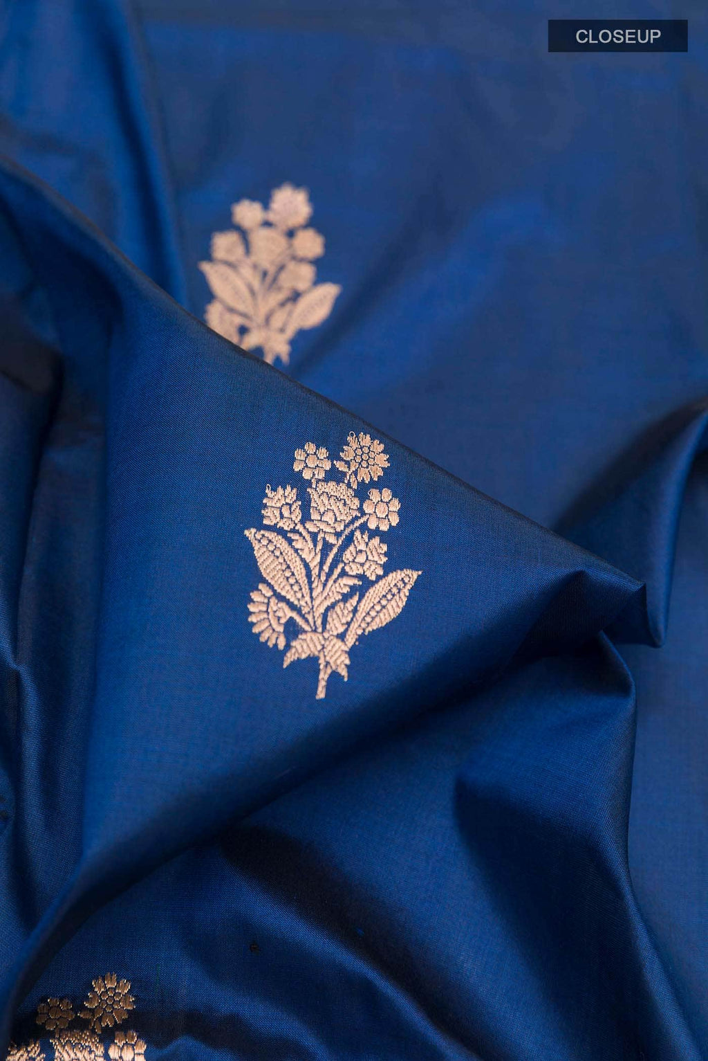Royal Blue Banarasi Katan Silk Saree