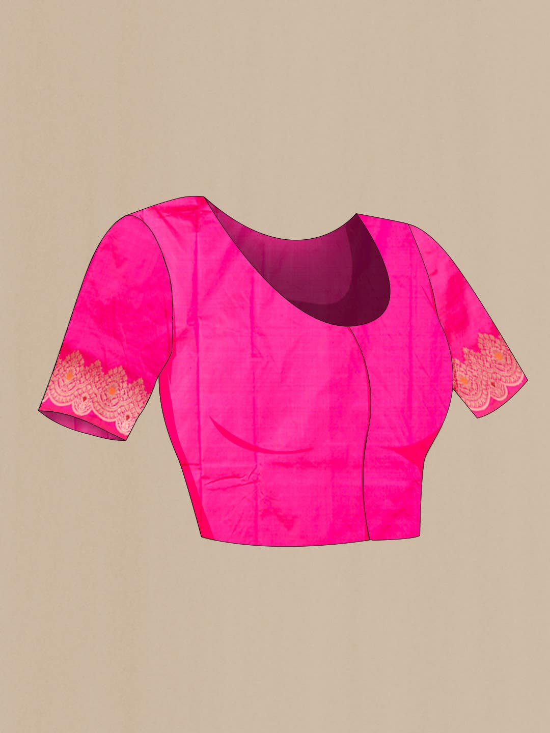 Pink Banarasi Katan Silk Saree