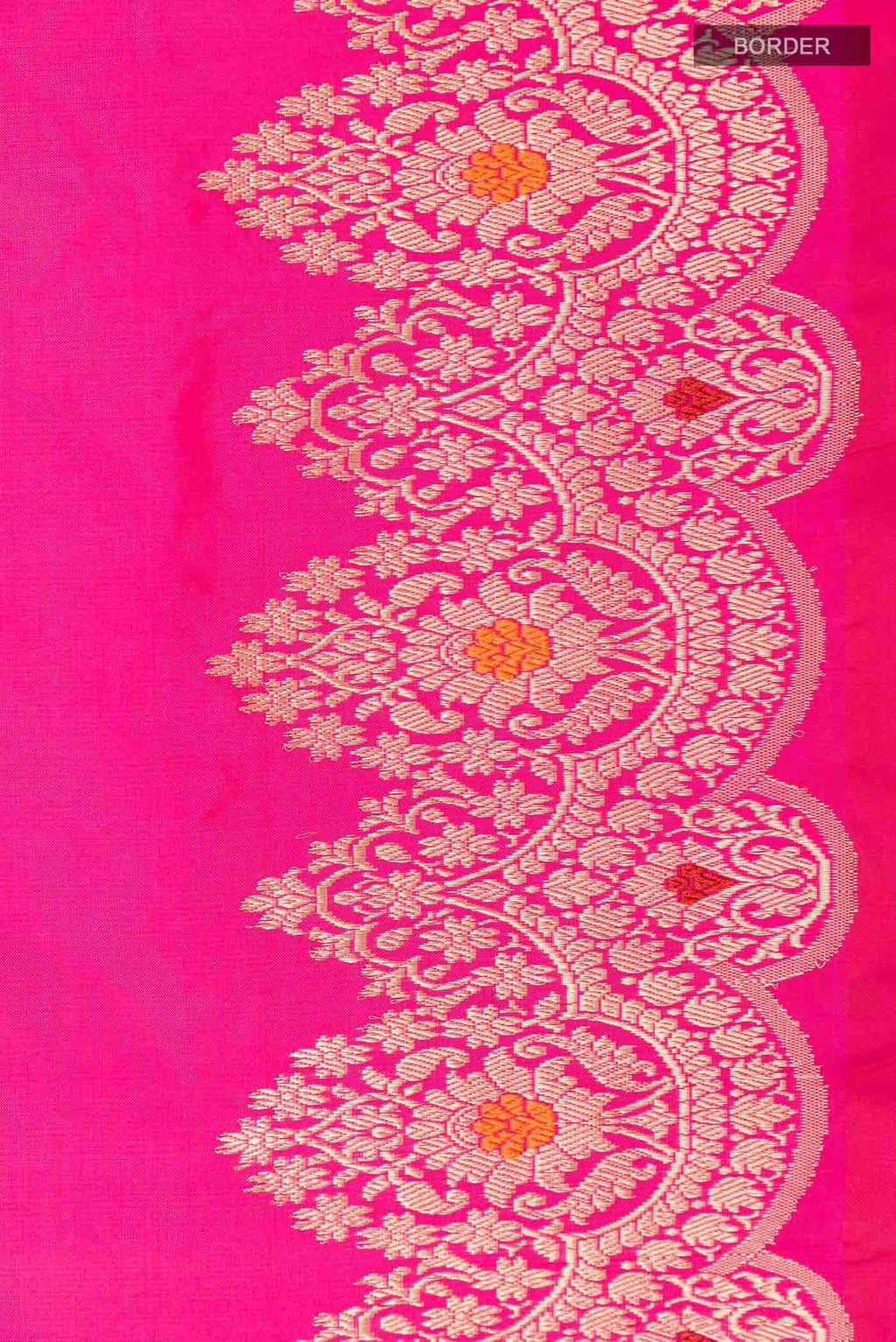 Pink Banarasi Katan Silk Saree