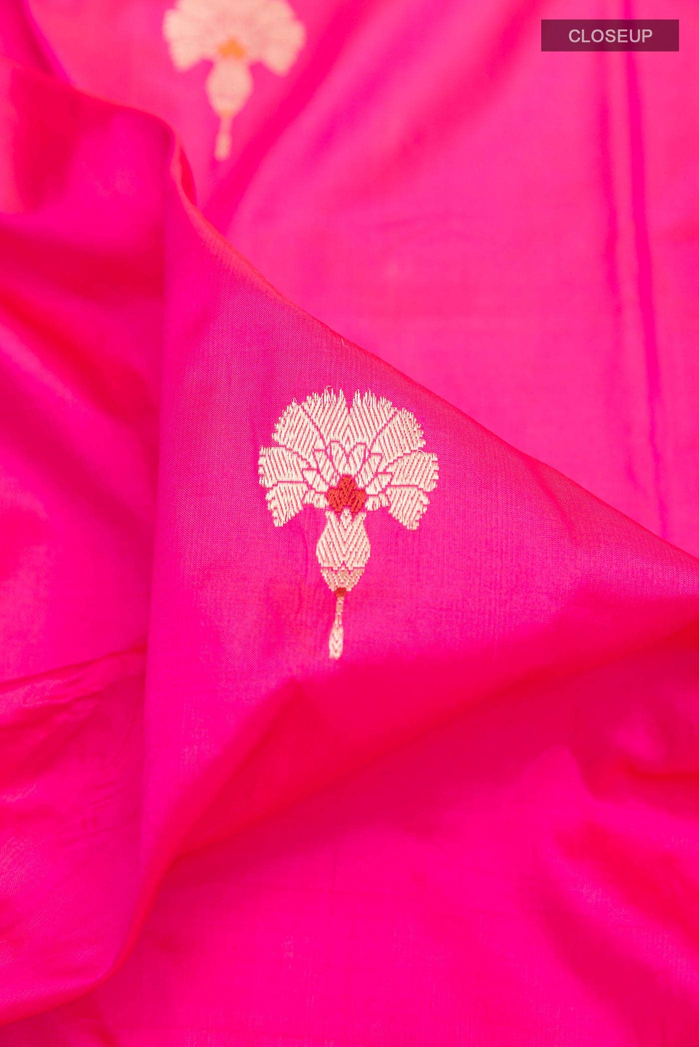 Pink Banarasi Katan Silk Saree