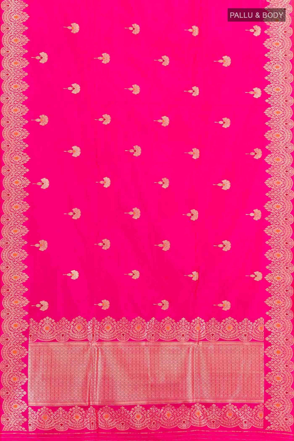 Pink Banarasi Katan Silk Saree
