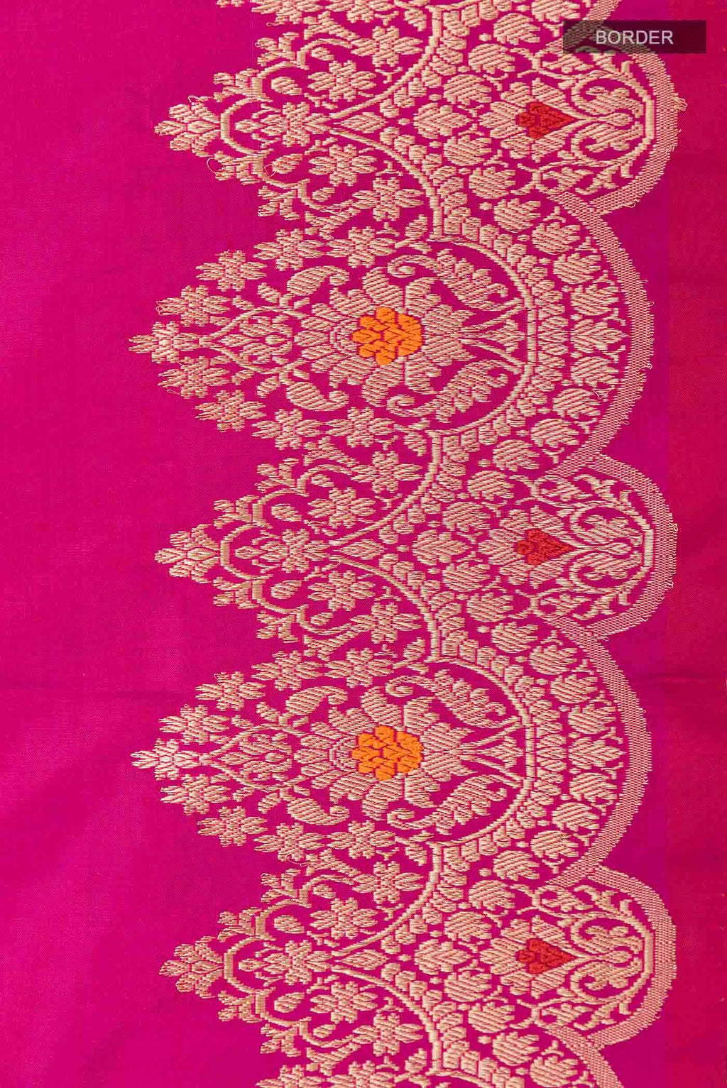 Dark Pink Banarasi Katan Silk Saree