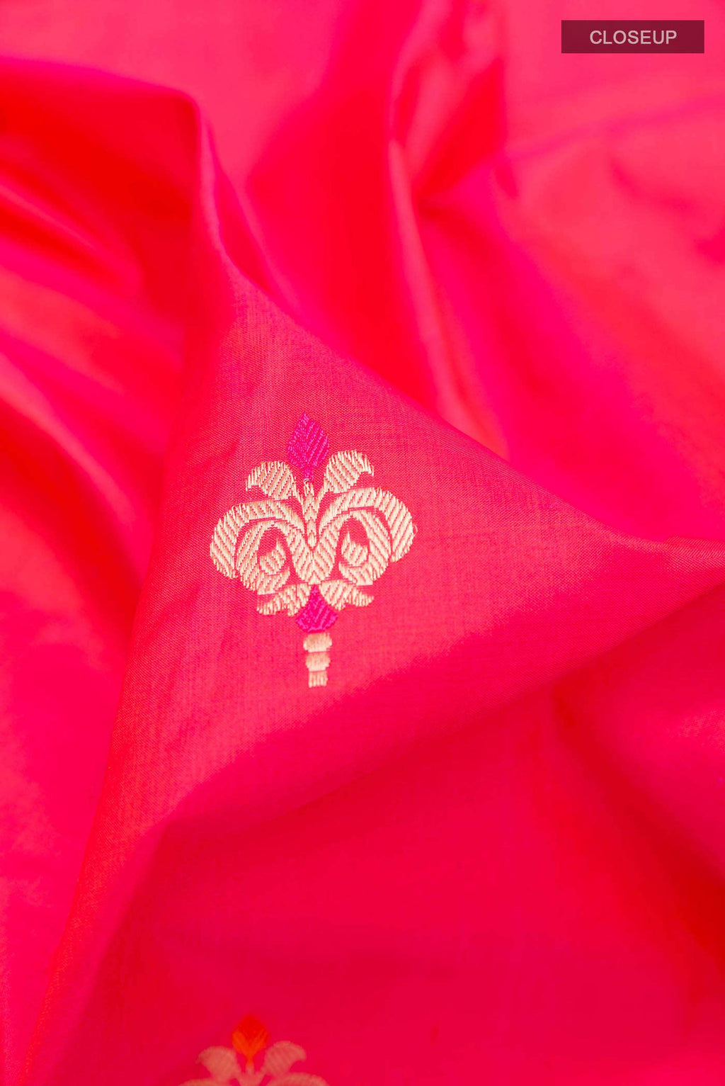 Pink Banarasi Katan Silk Saree