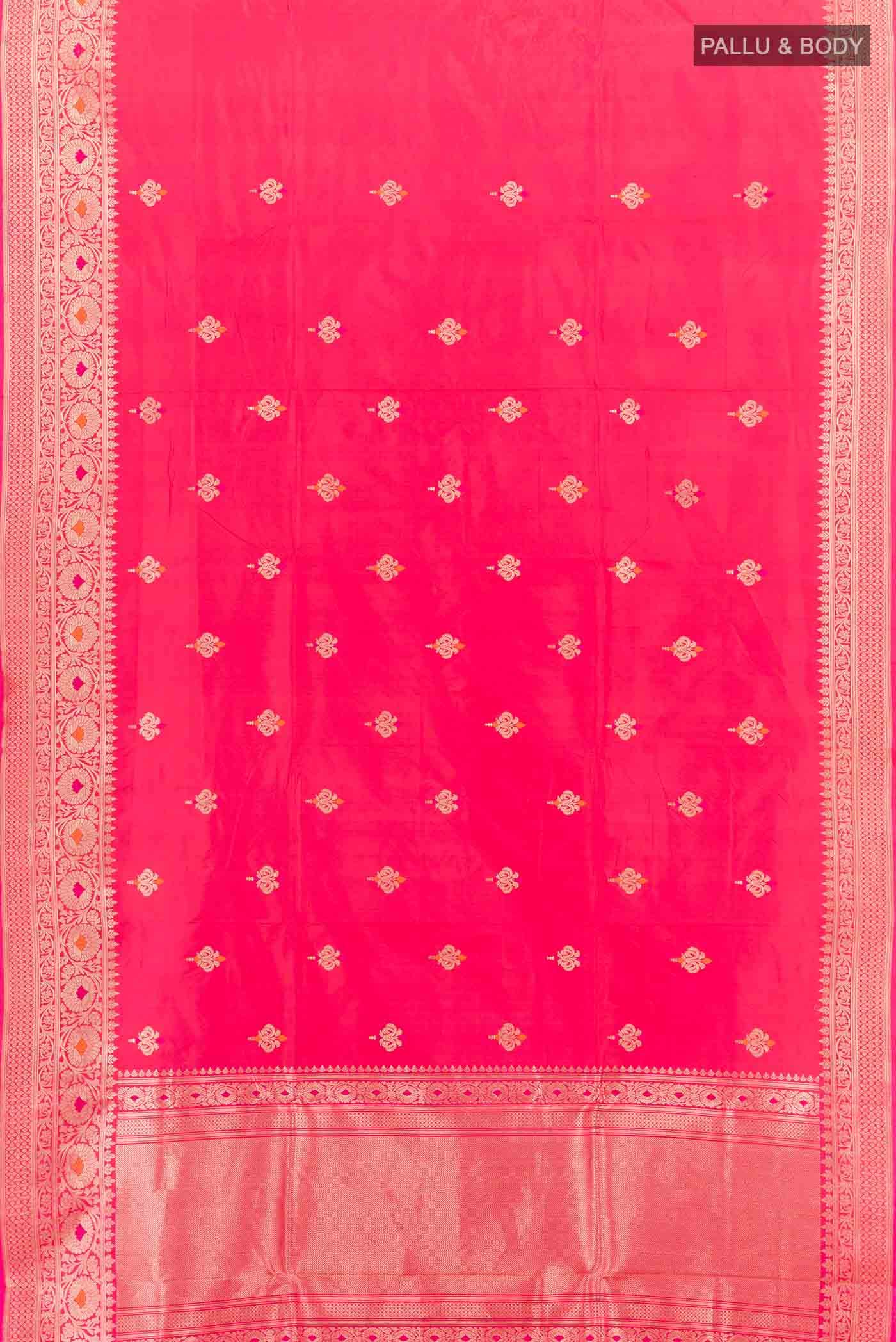 Pink Banarasi Katan Silk Saree