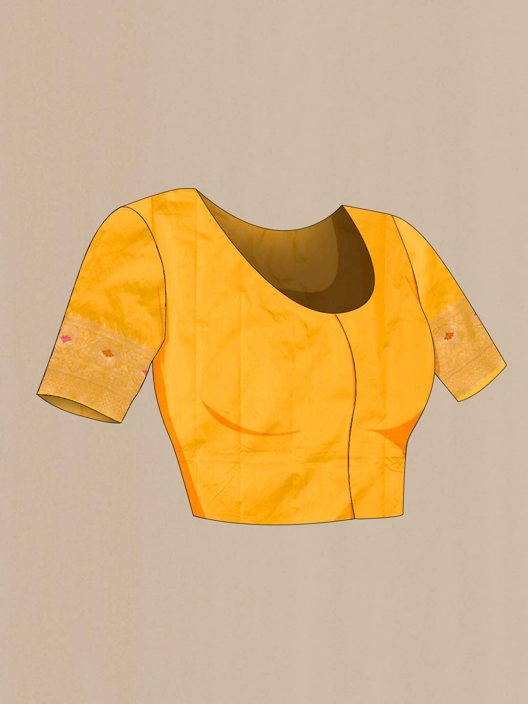 Mustard Banarasi Katan Silk Saree