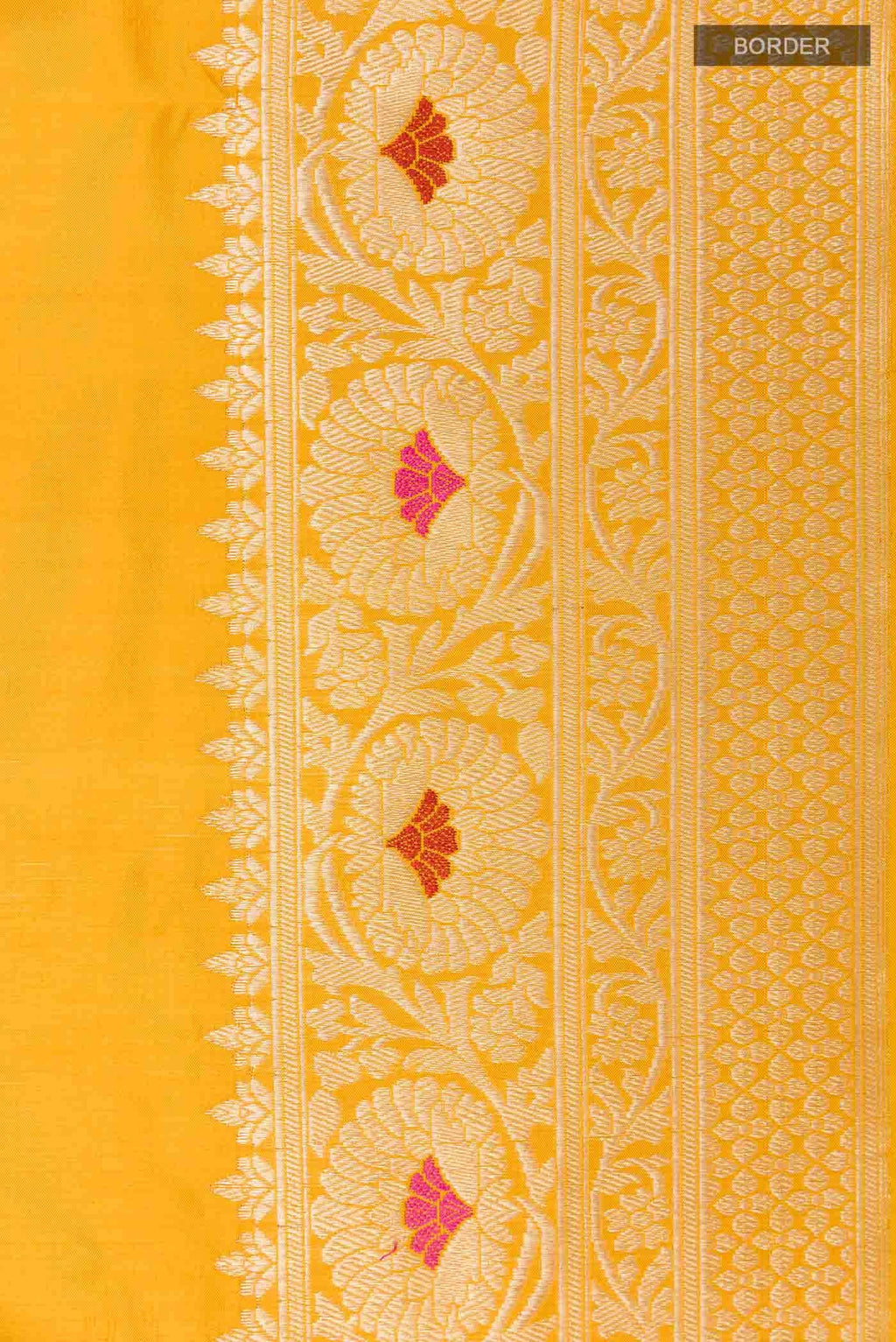 Mustard Banarasi Katan Silk Saree