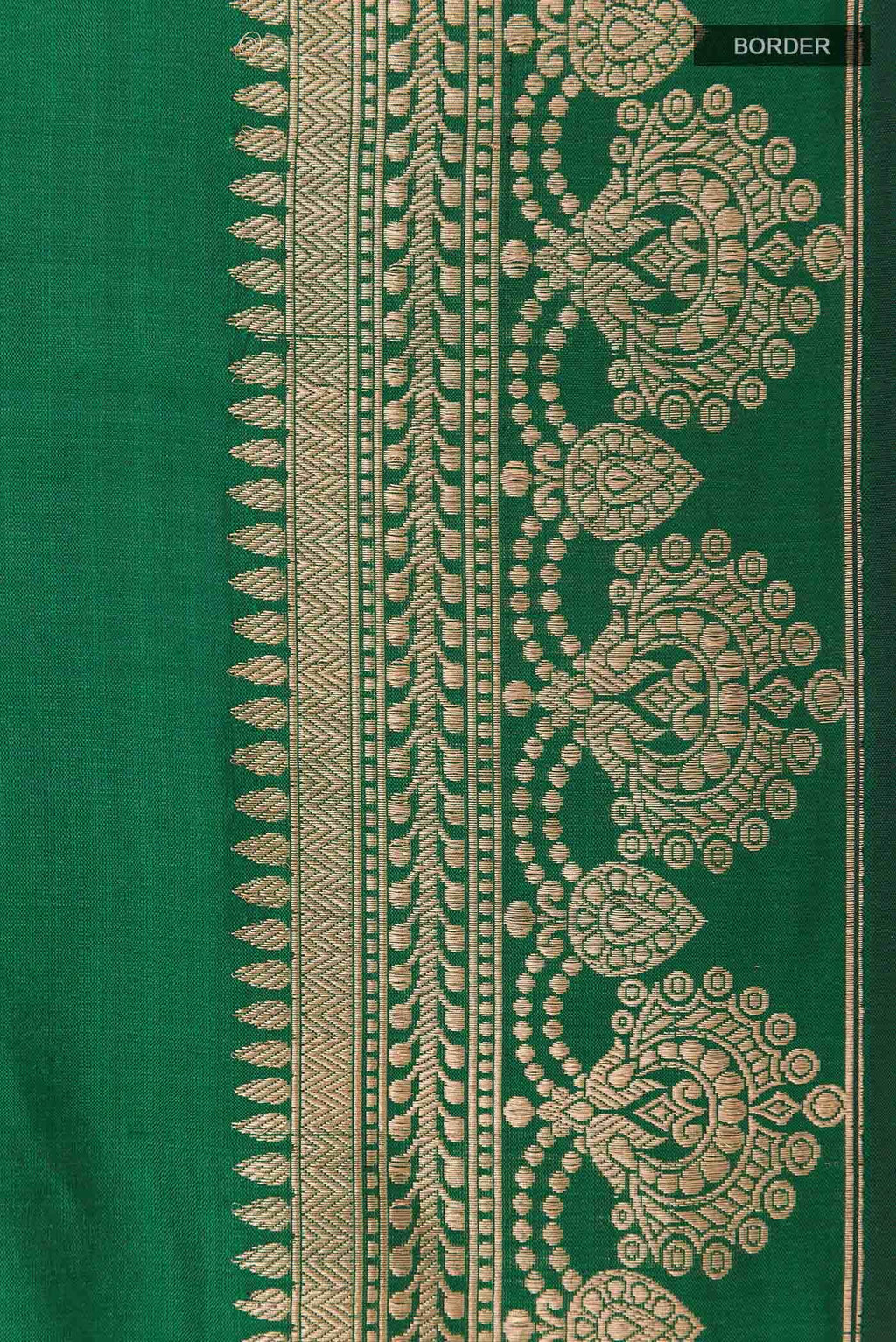 Green Banarasi Katan Silk Saree