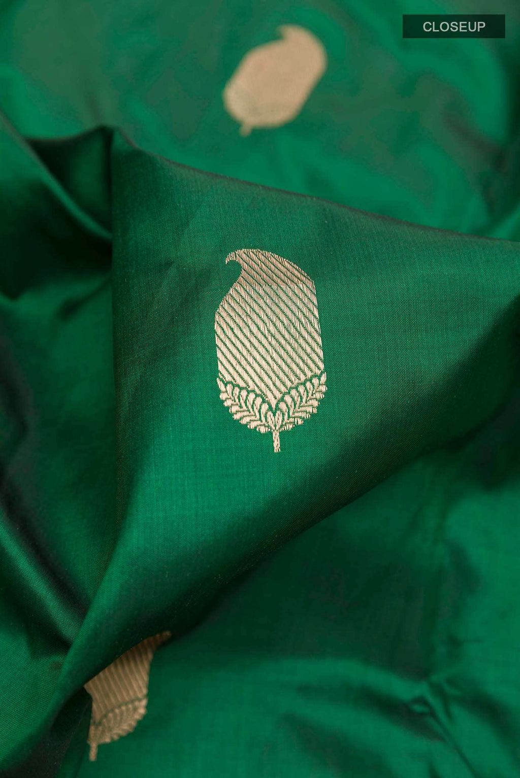 Green Banarasi Katan Silk Saree