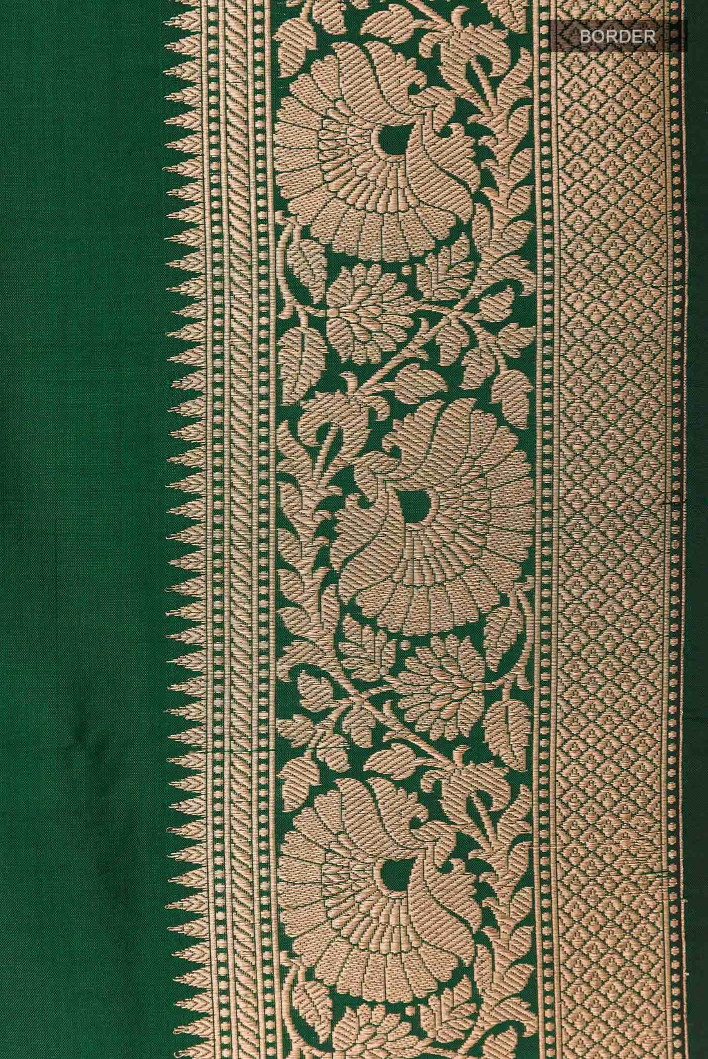 Green Banarasi Katan Silk Saree