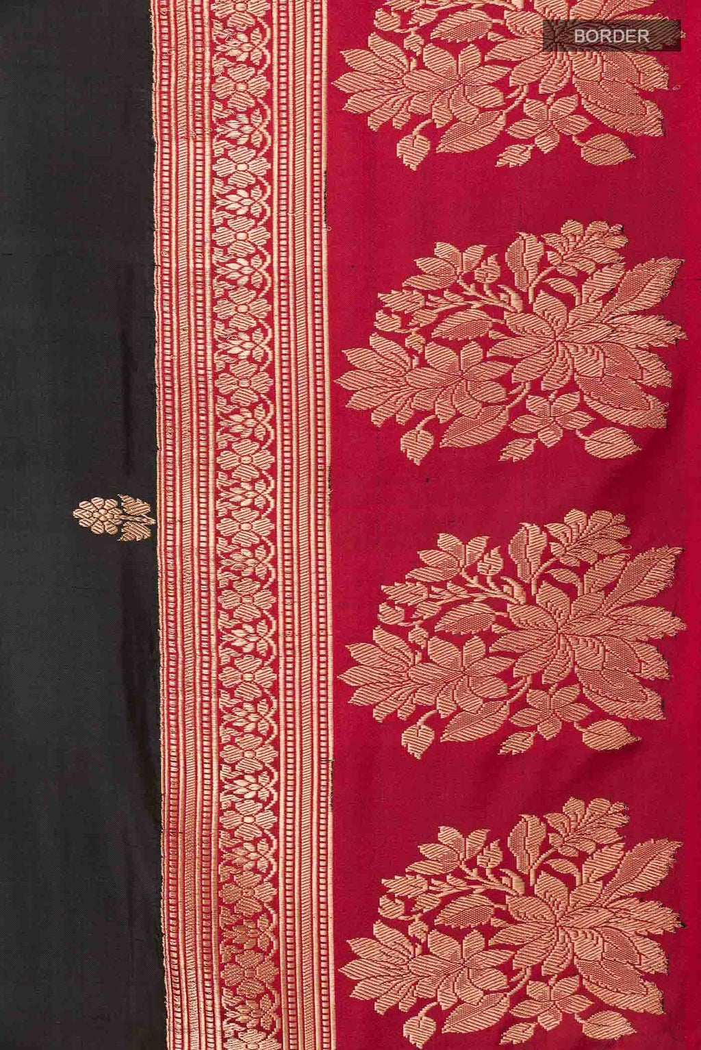 Black Banarasi Silk Saree