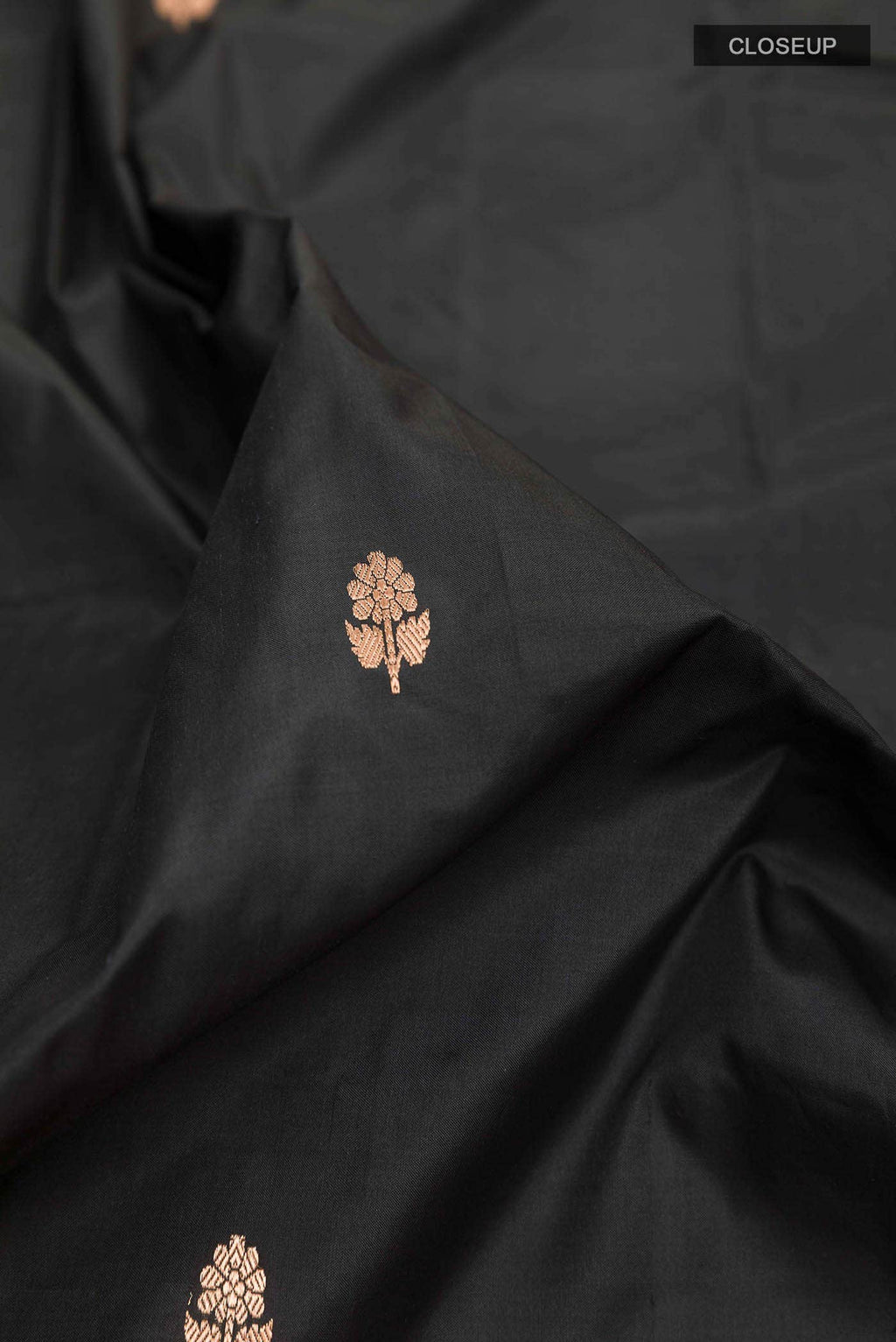 Black Banarasi Silk Saree