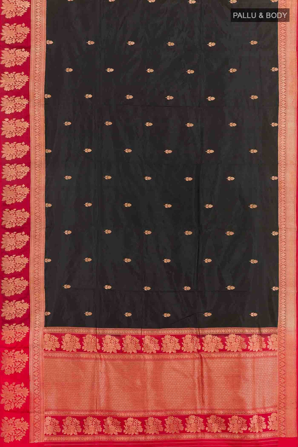 Black Banarasi Silk Saree