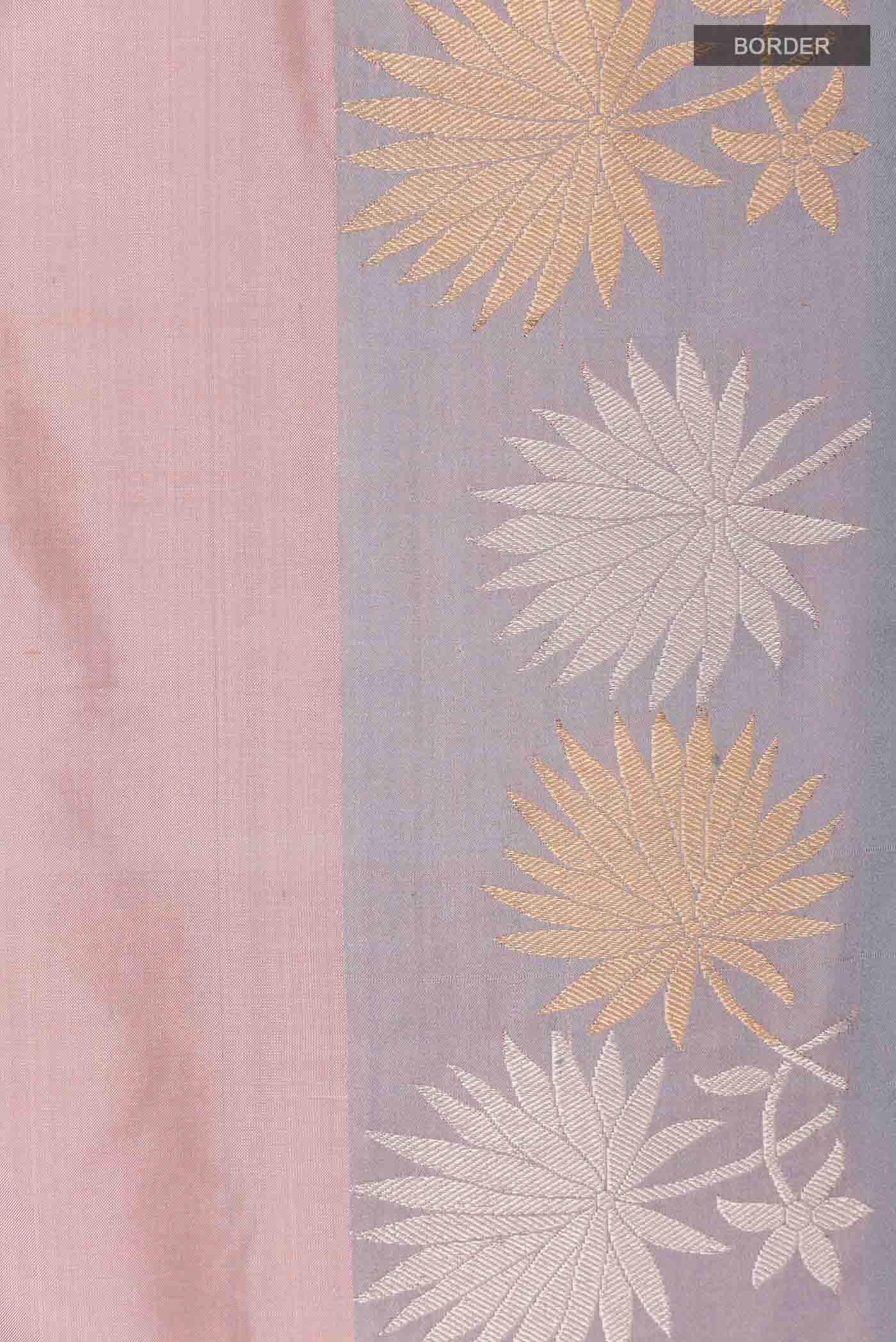 Imperial Pink Banarasi Katan Silk Saree