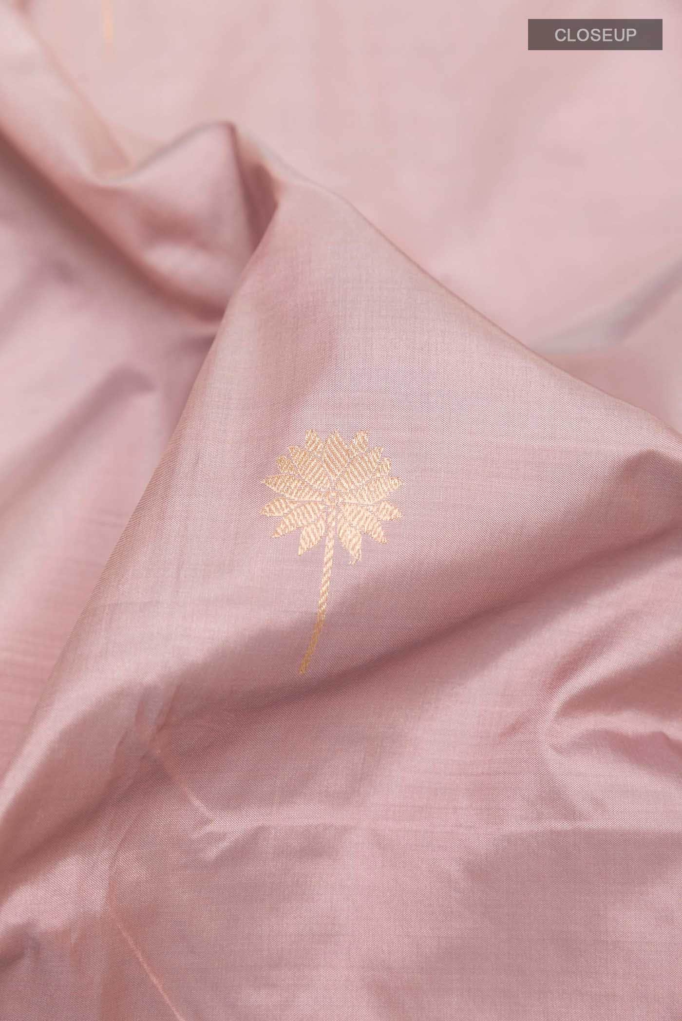 Imperial Pink Banarasi Katan Silk Saree