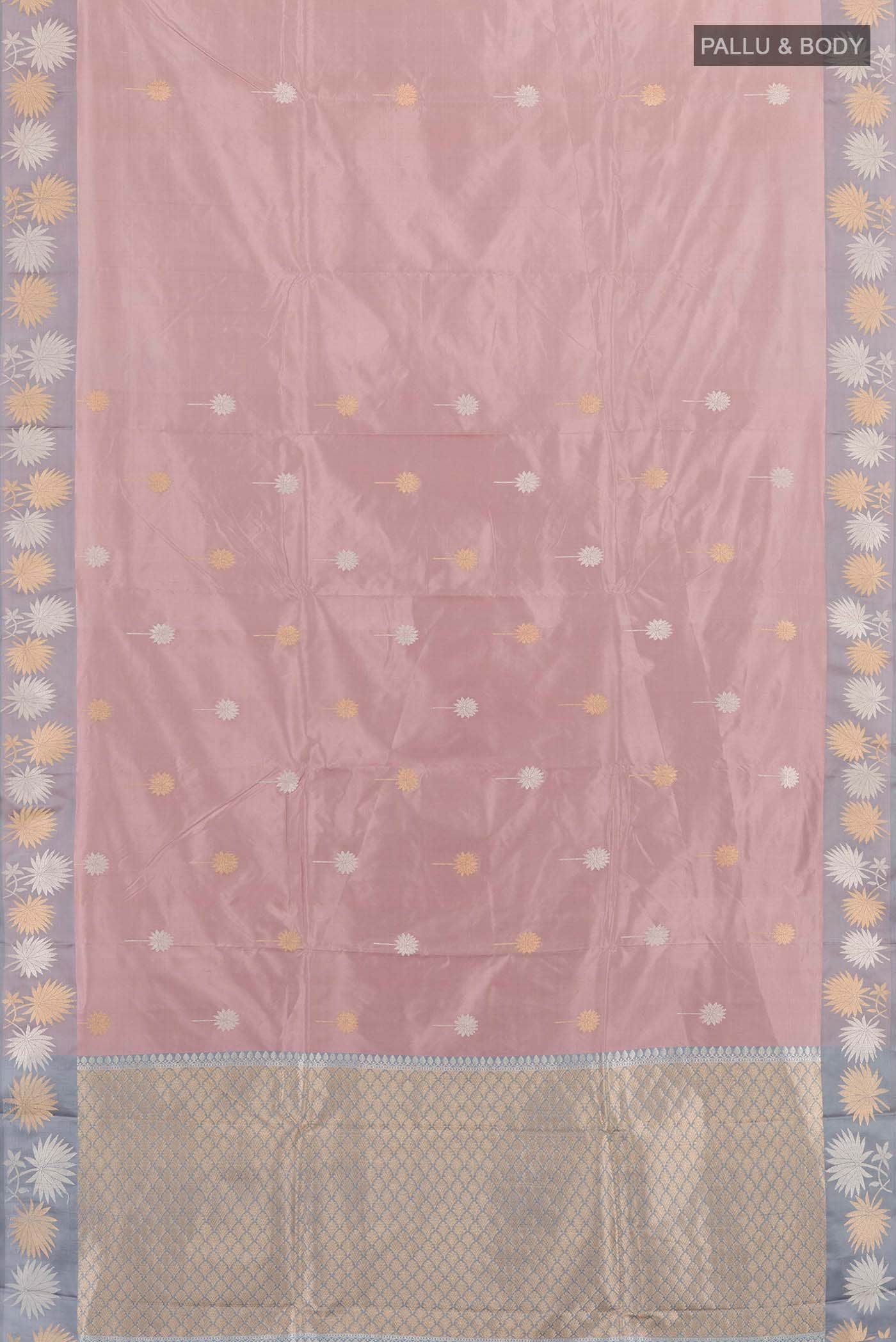 Imperial Pink Banarasi Katan Silk Saree