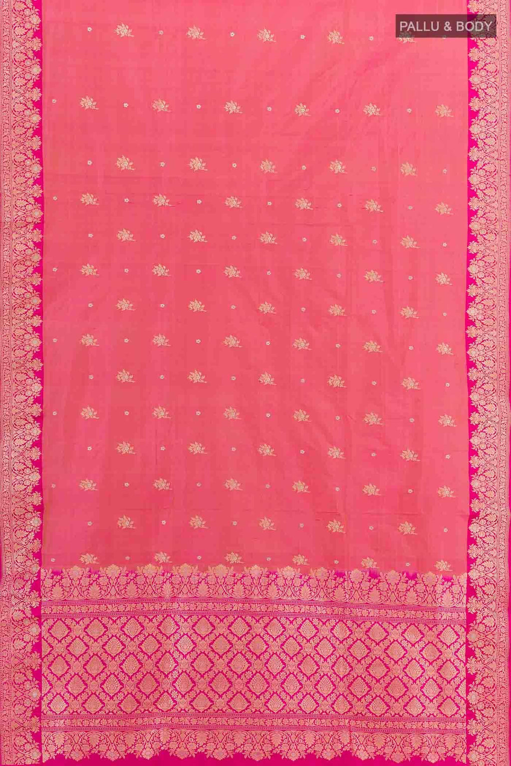 Pink Banarasi Katan Silk Saree