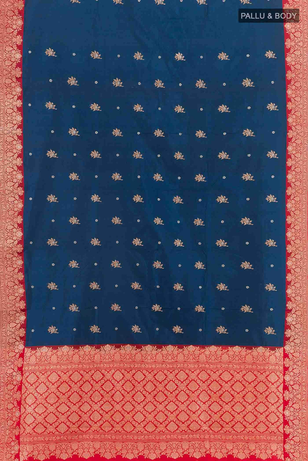 Royal Blue Banarasi Katan Silk Saree