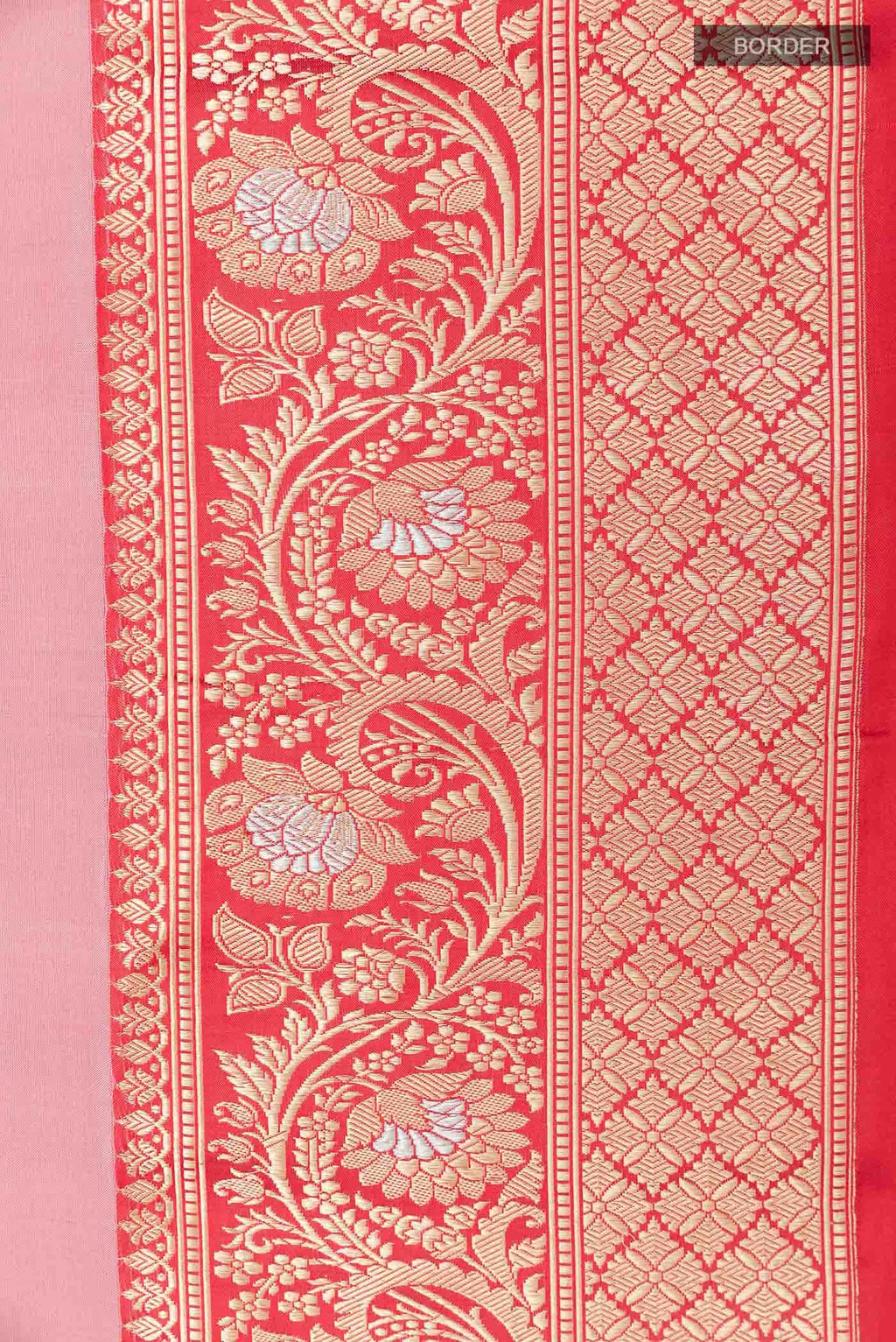Pink Banarasi Silk Saree