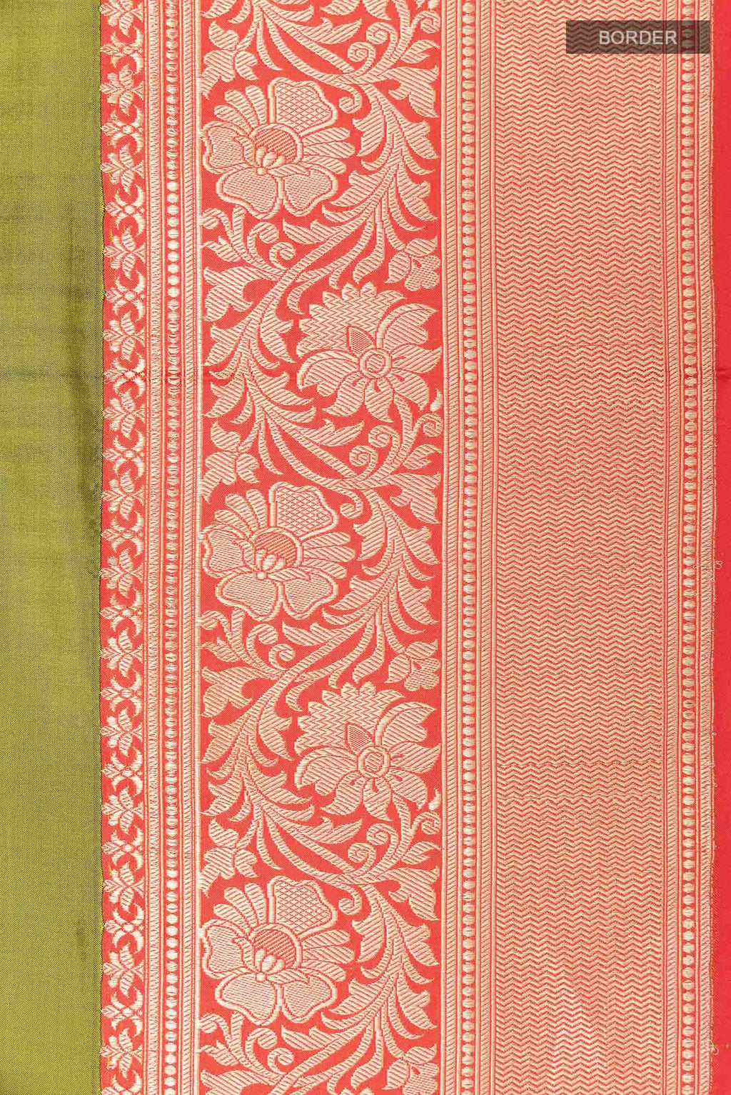 Mehandi Green Banarasi Katan Silk Saree