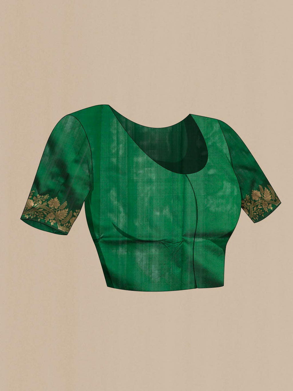Green Banarasi Katan Silk Saree