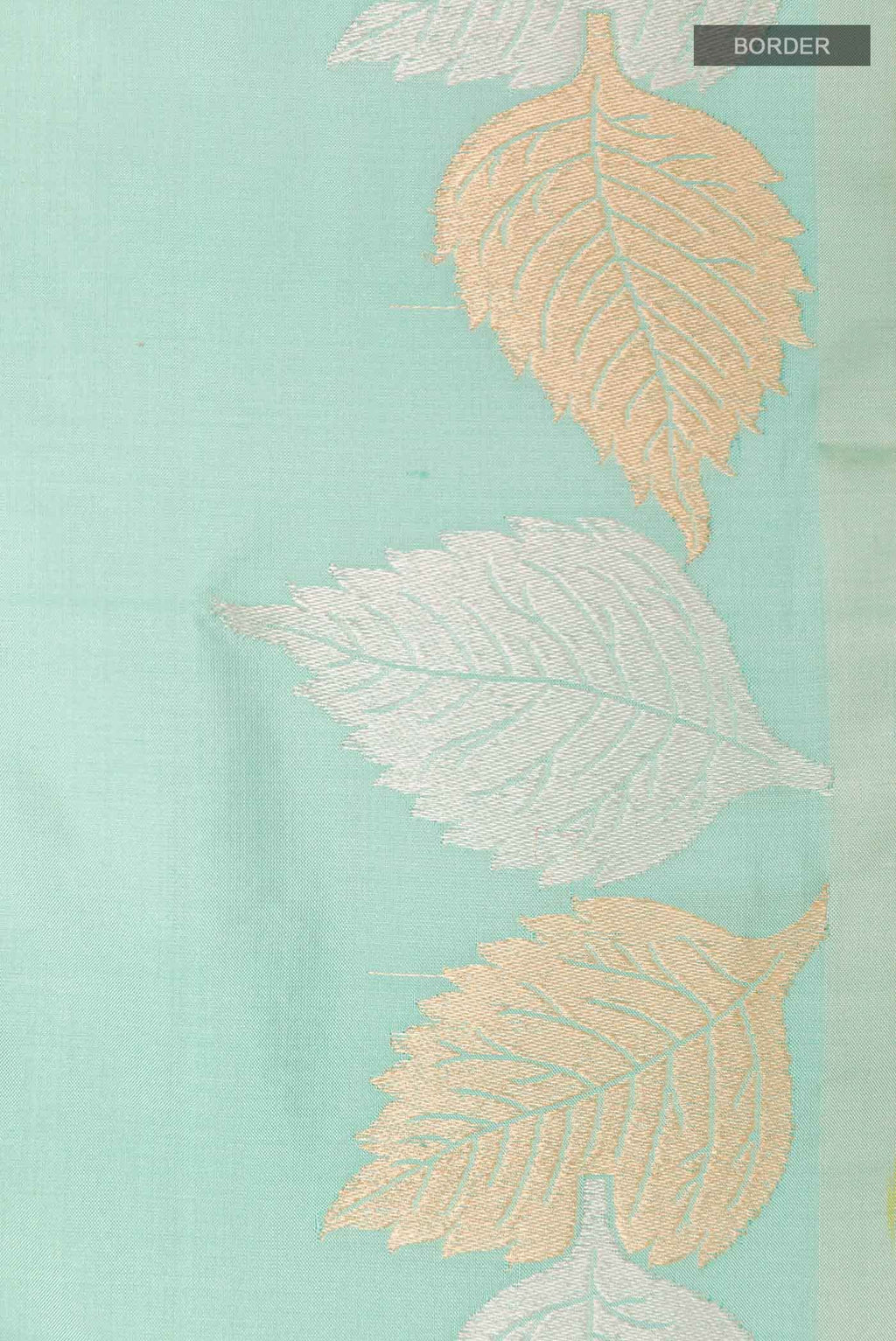 Mint Green Banarasi Katan Silk Saree