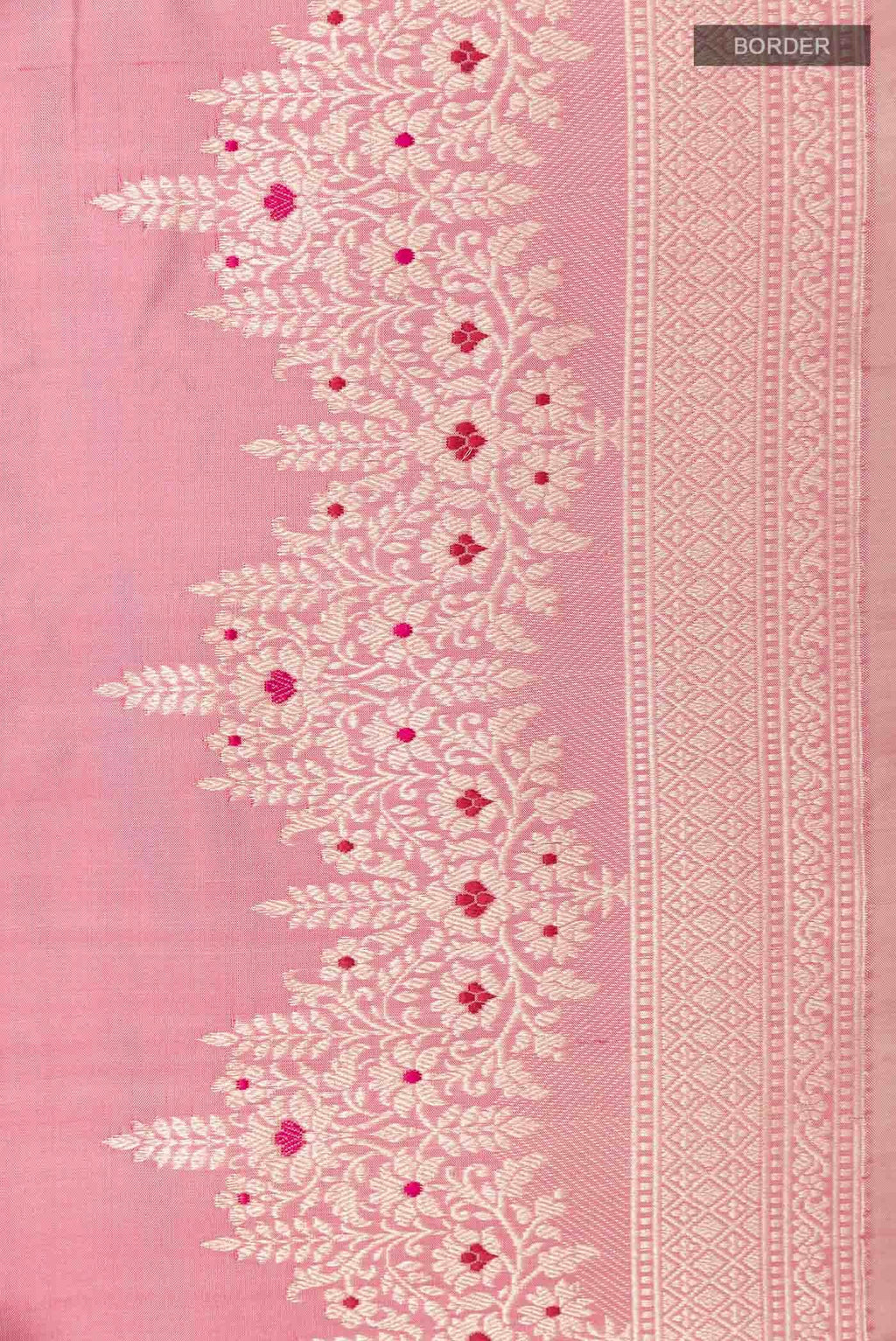 Pink Banarasi Katan Silk Saree