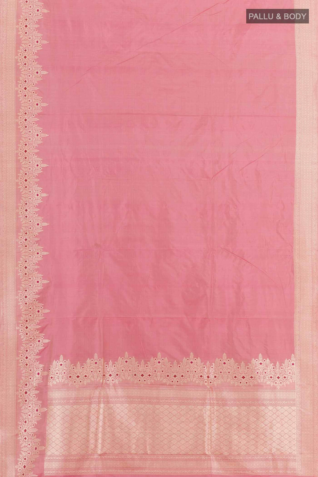 Pink Banarasi Katan Silk Saree