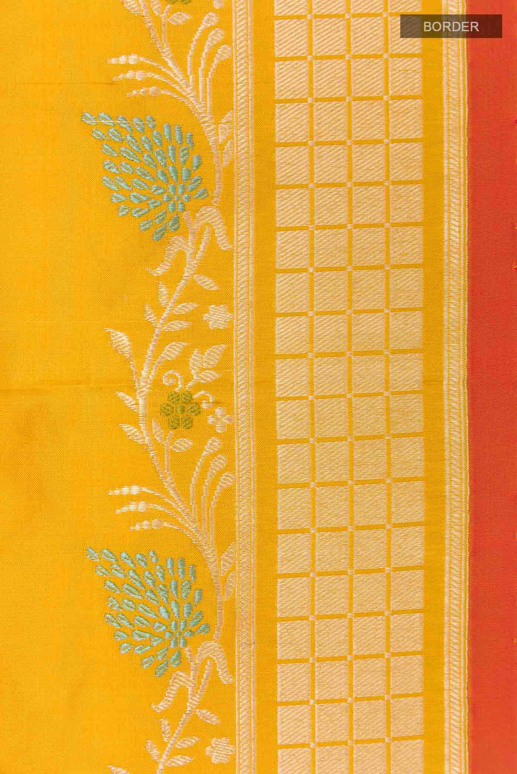 Mustard Banarasi Katan Silk Saree