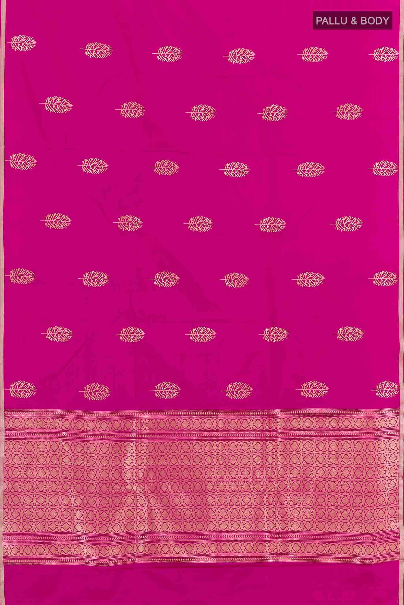 Pink Banarasi Katan Silk Saree