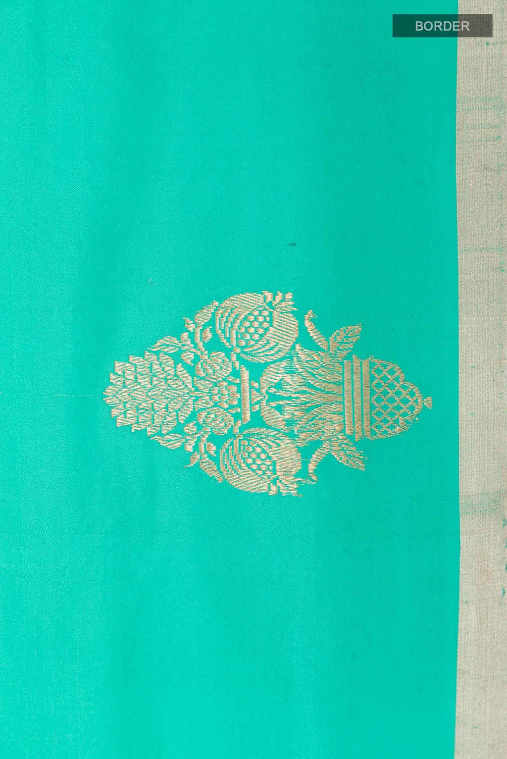Sea Green Banarasi Silk Saree