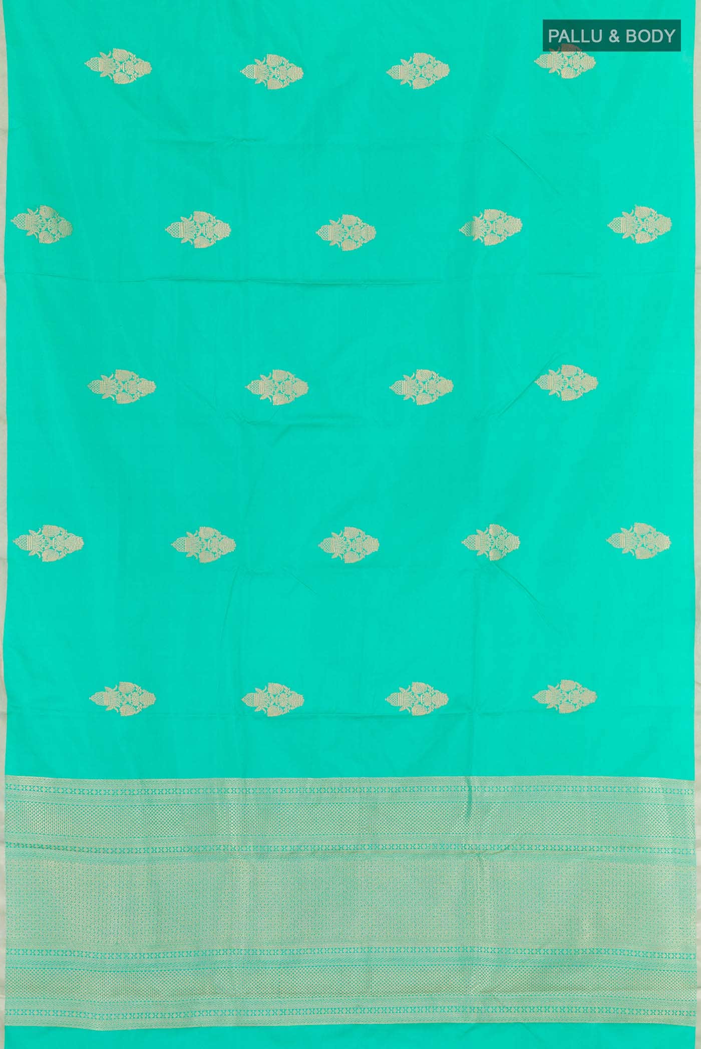 Sea Green Banarasi Silk Saree