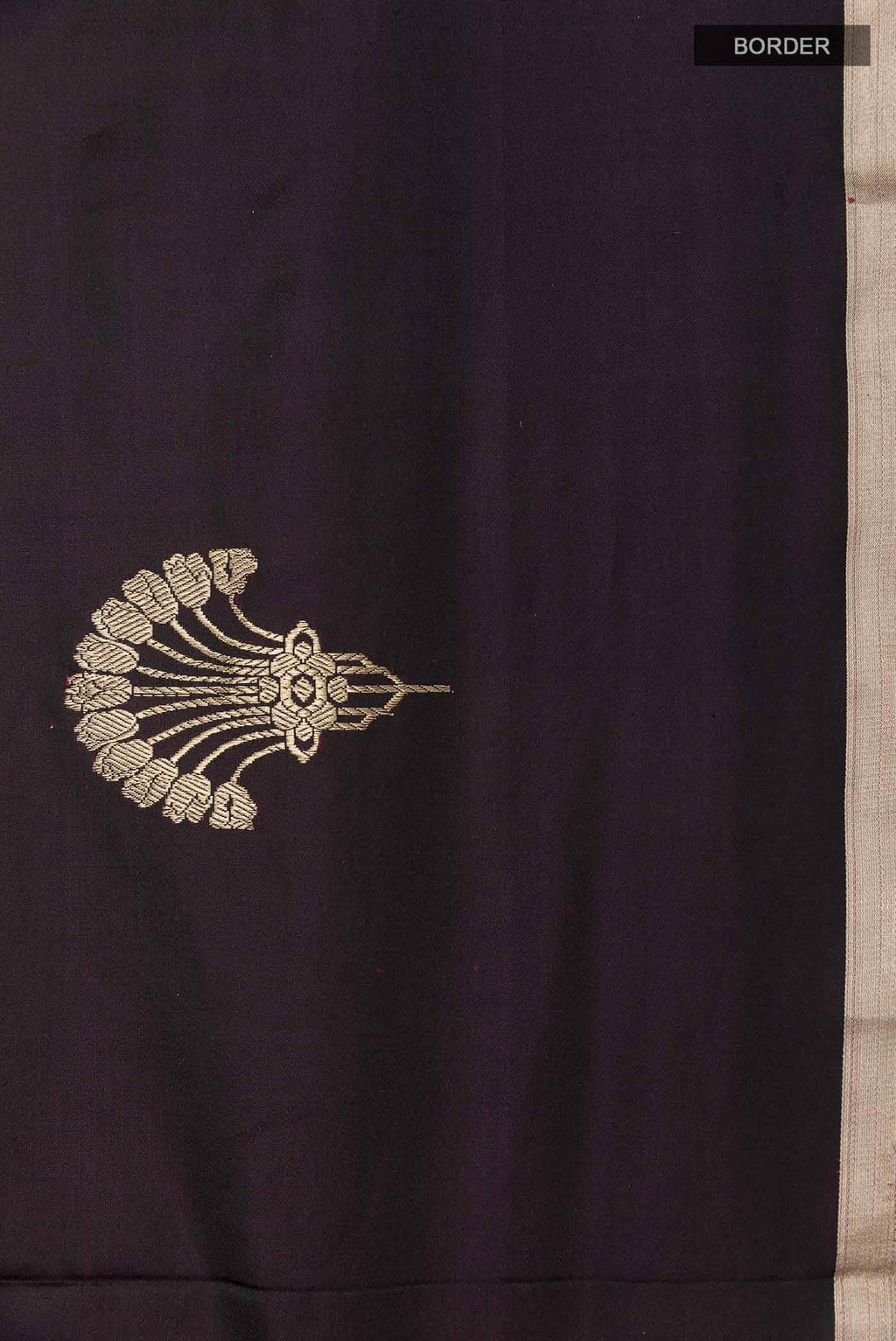 Black Banarasi Silk Saree