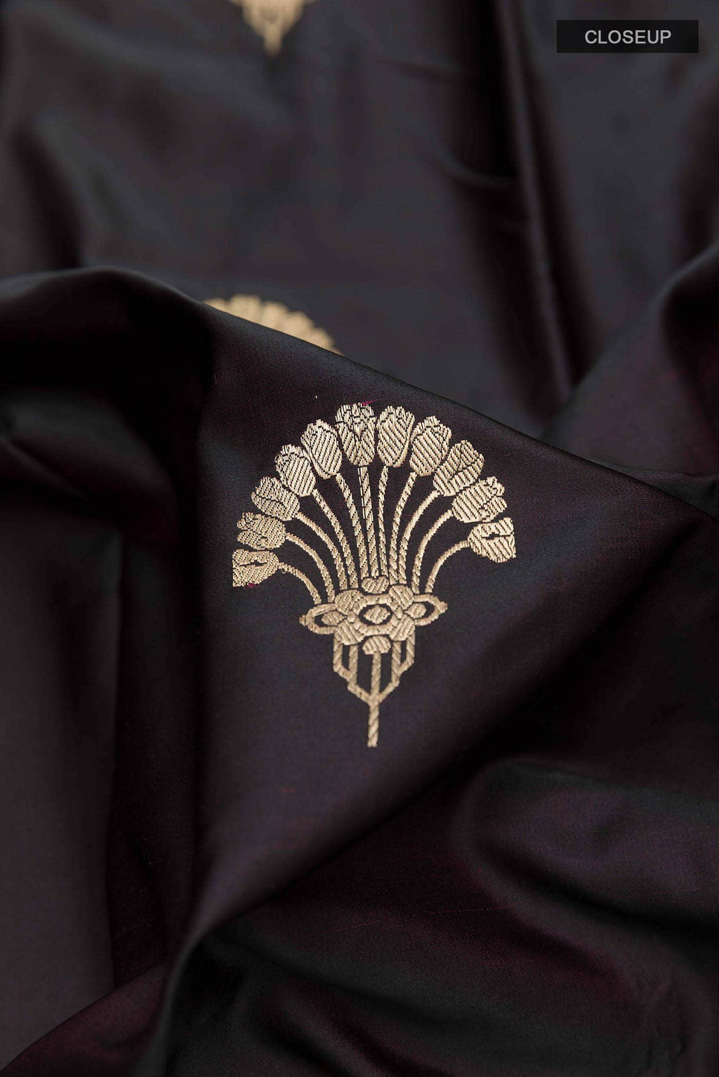 Black Banarasi Silk Saree
