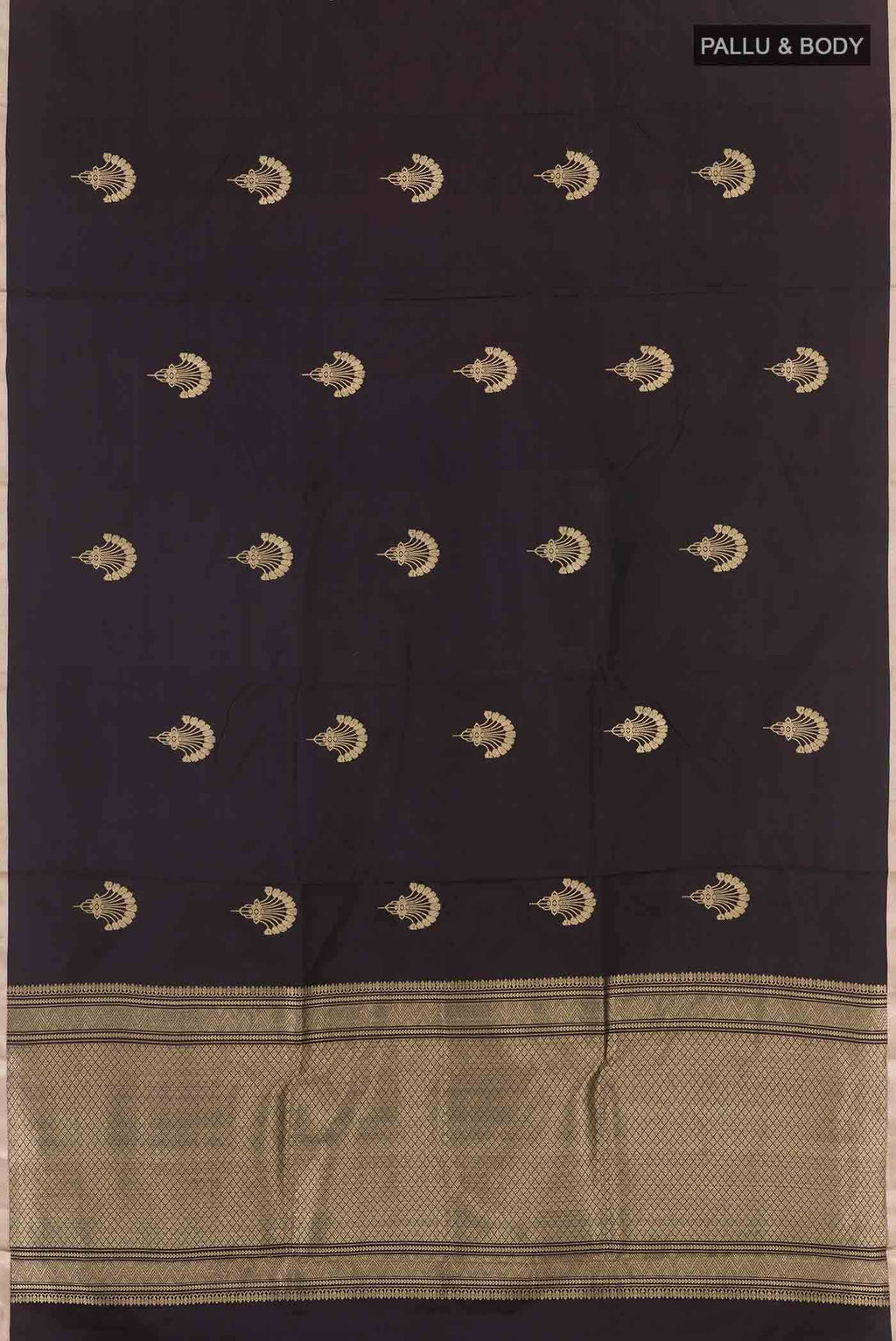 Black Banarasi Silk Saree