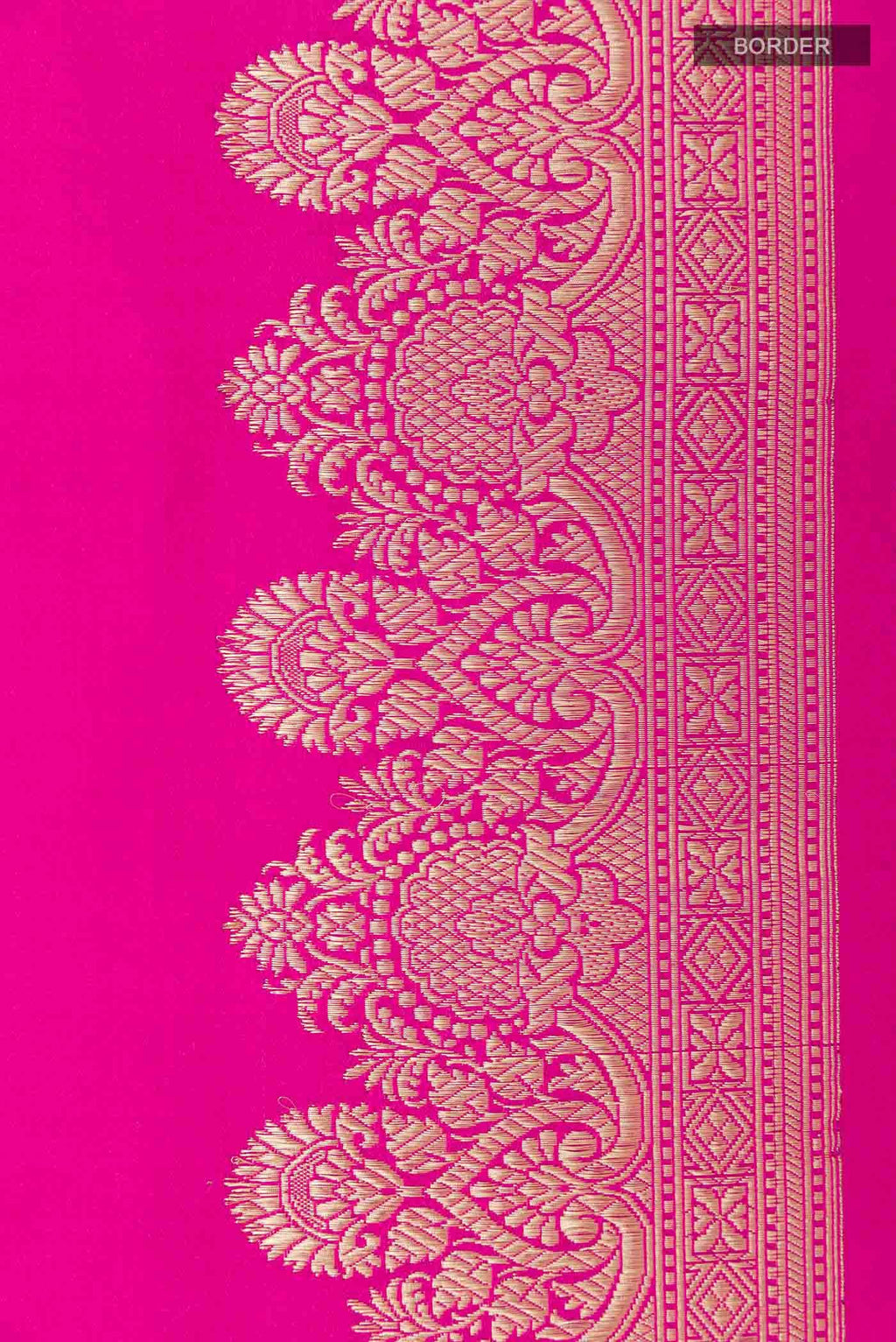 Dark Pink Banarasi Katan Silk Saree