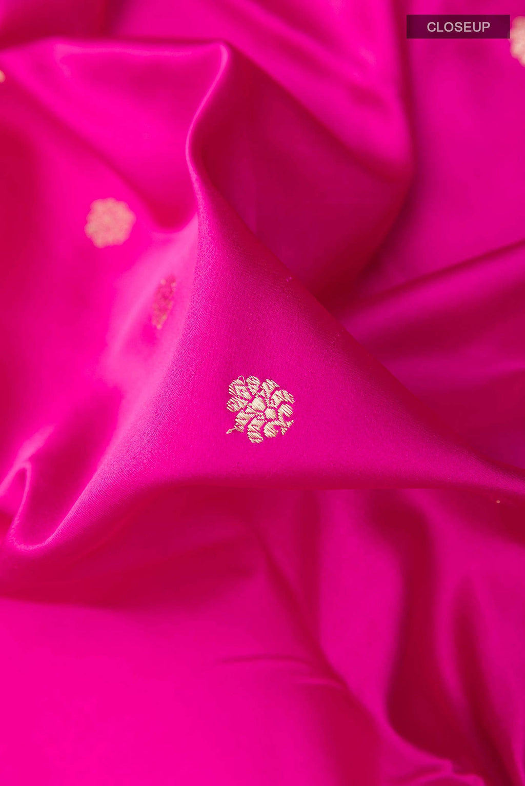 Dark Pink Banarasi Katan Silk Saree