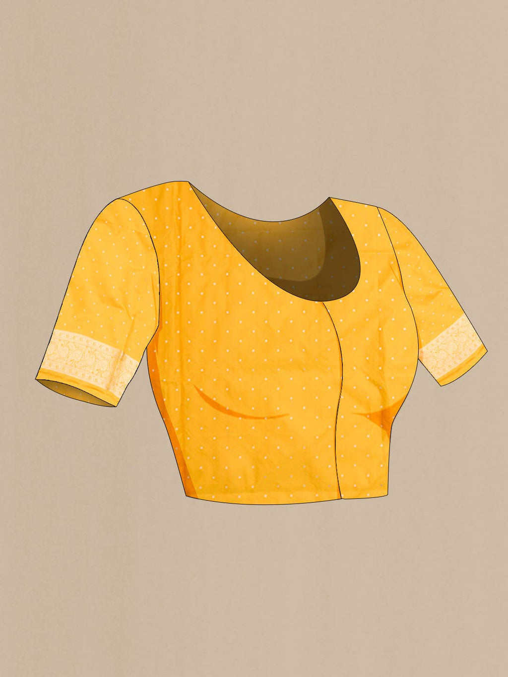 Yellow Banarasi Katan Silk Saree