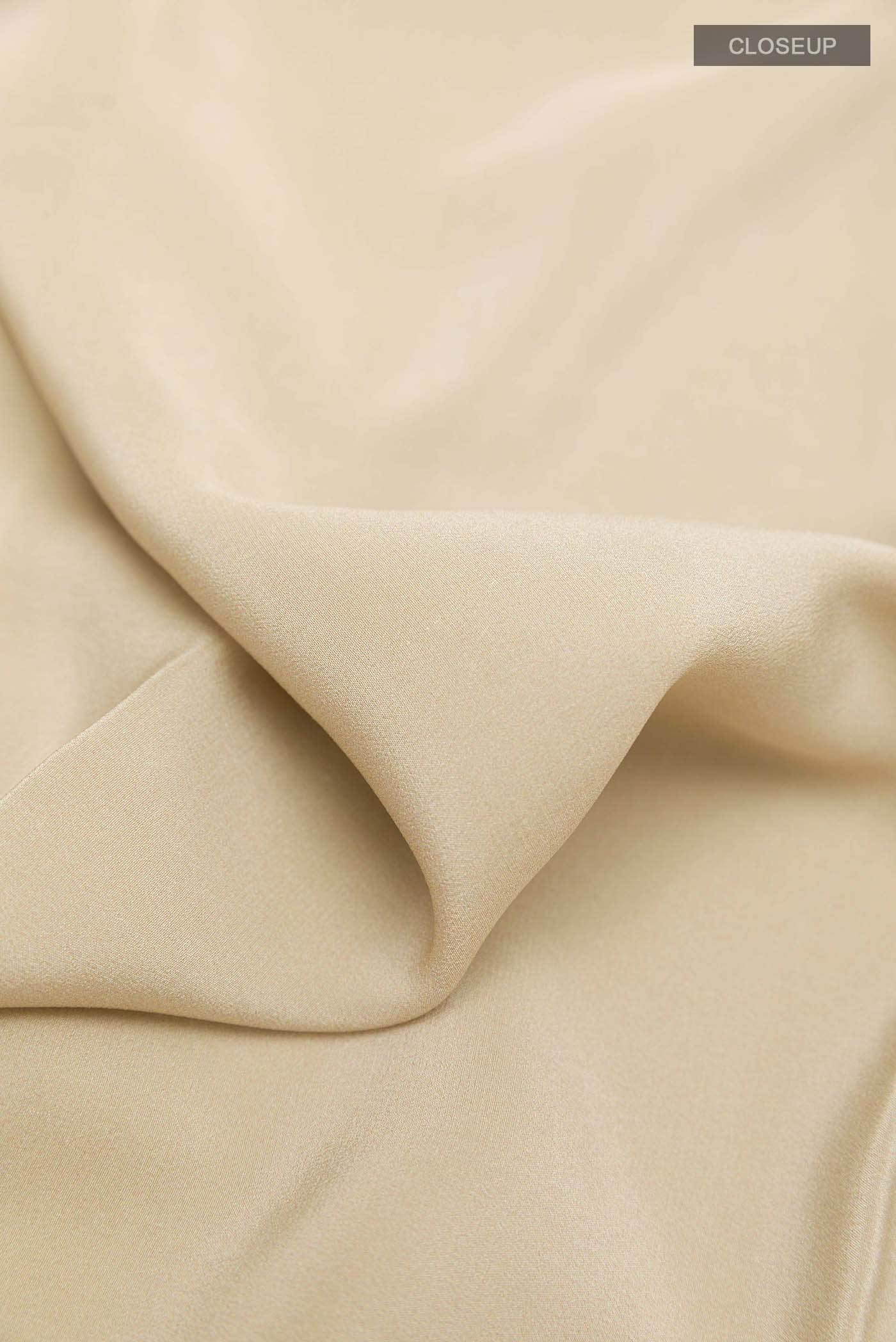 Beige Mysore Crepe Saree
