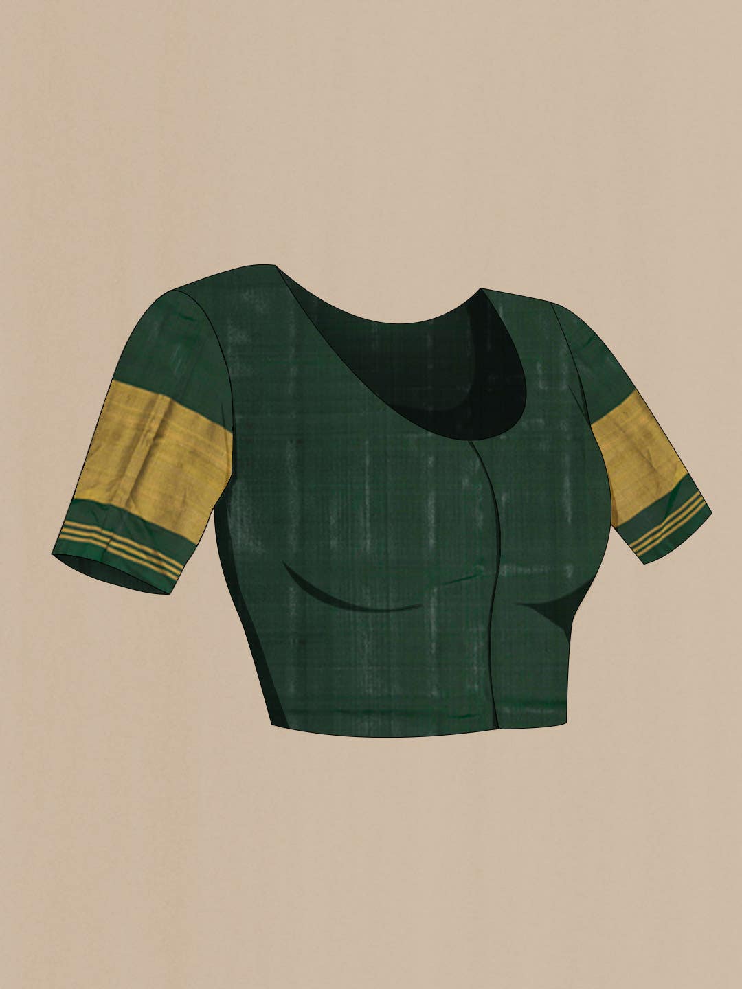 Bottle Green Rajkot Patola Silk Saree