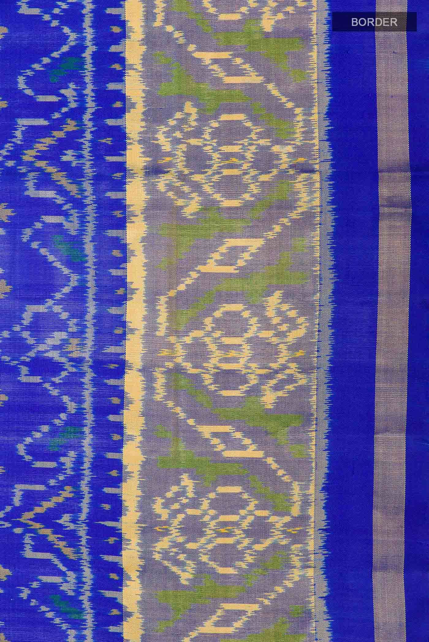 Blue Rajkot Patola Silk Saree