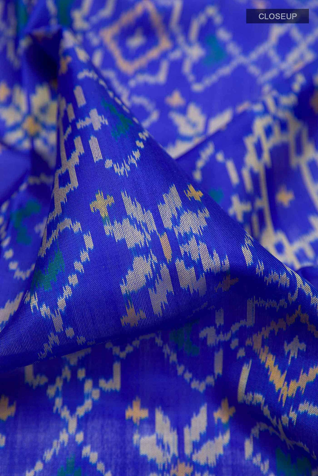 Blue Rajkot Patola Silk Saree