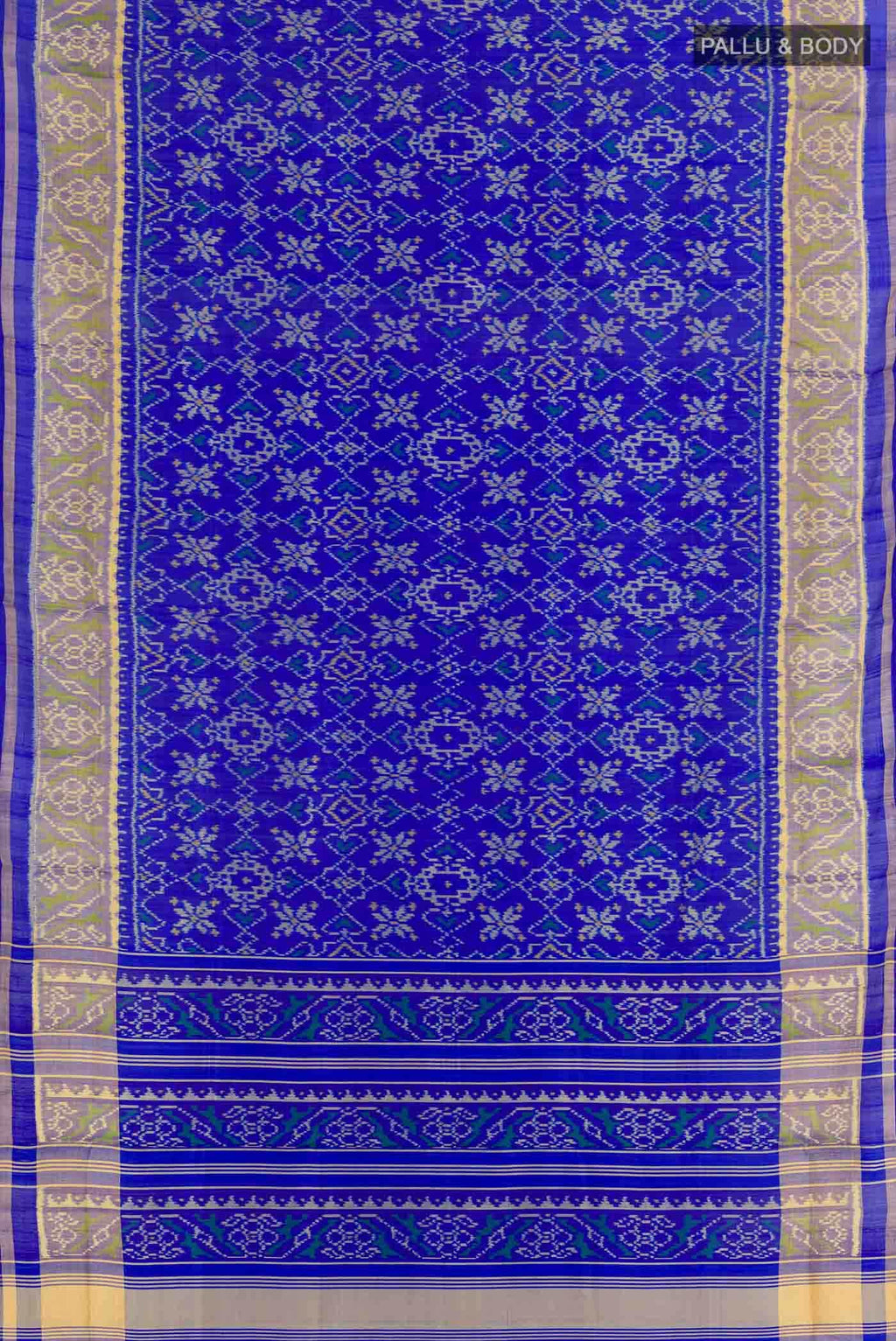 Blue Rajkot Patola Silk Saree