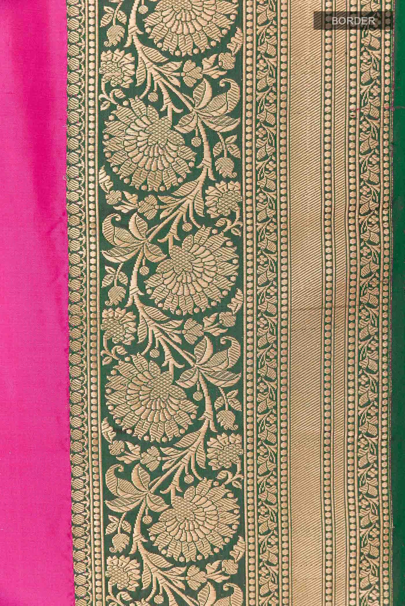 Pink Banarasi Silk Saree