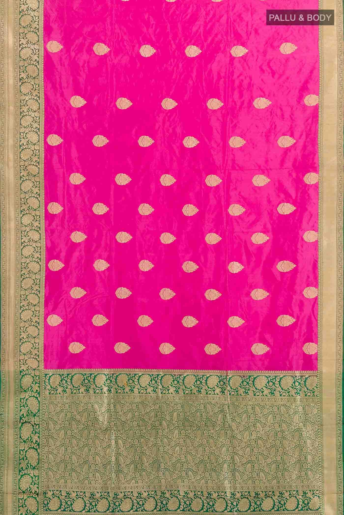 Pink Banarasi Silk Saree