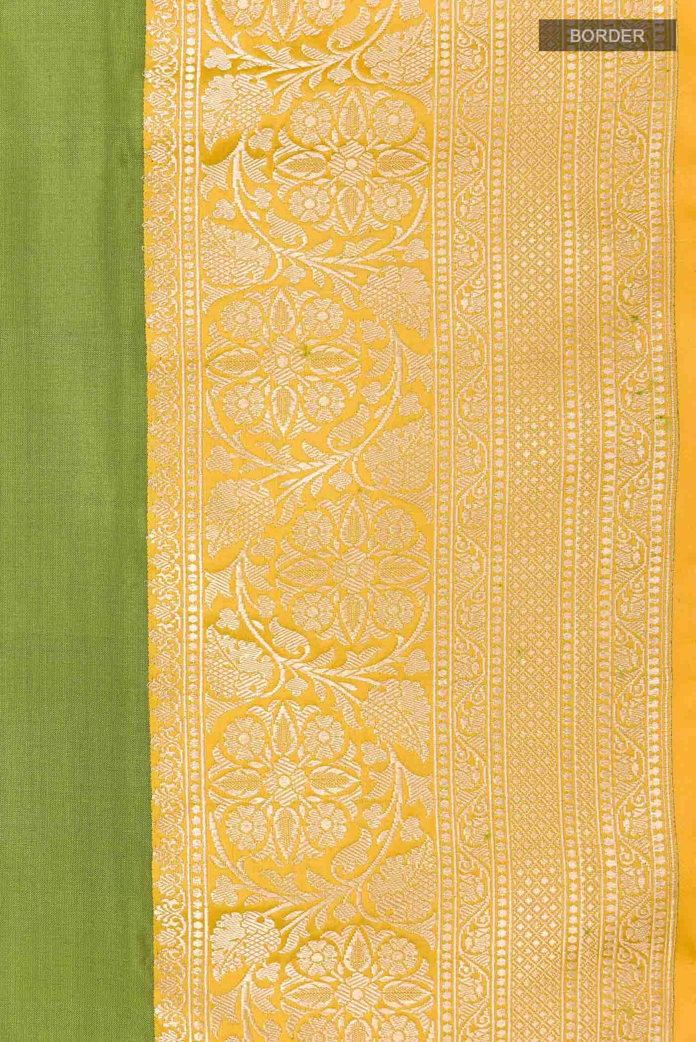 Green Banarasi Silk Saree
