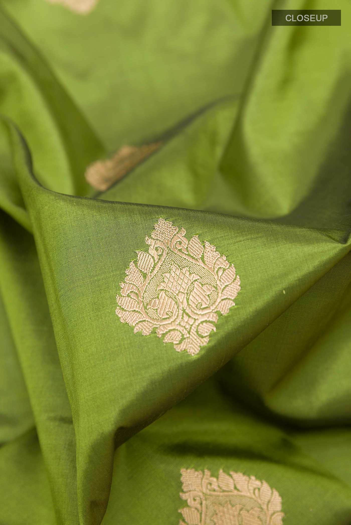 Green Banarasi Silk Saree