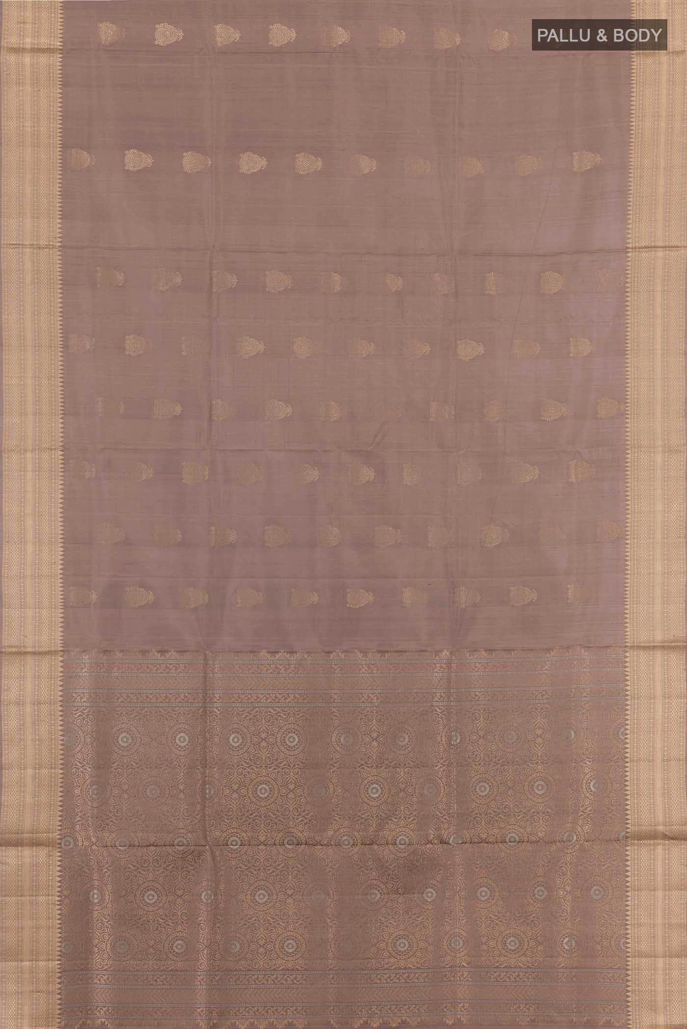 Dark Beige Soft Silk Saree
